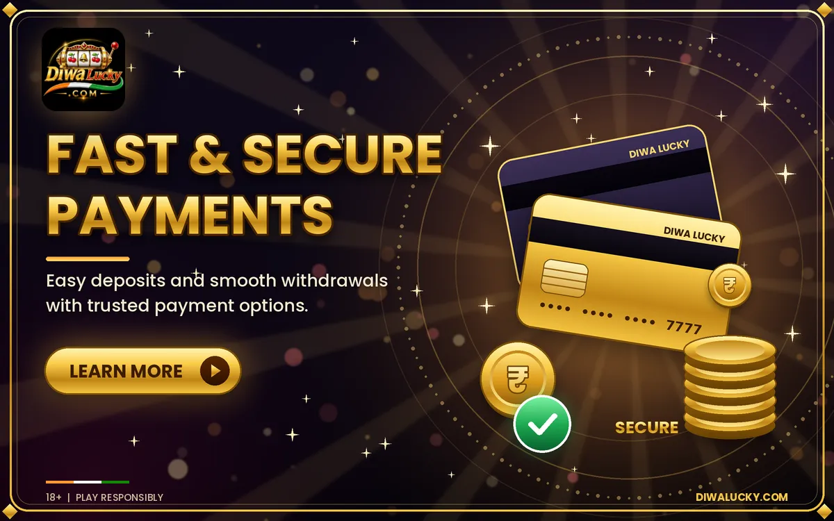 Diwa Lucky UPI and bank payment methods for deposits and withdrawals